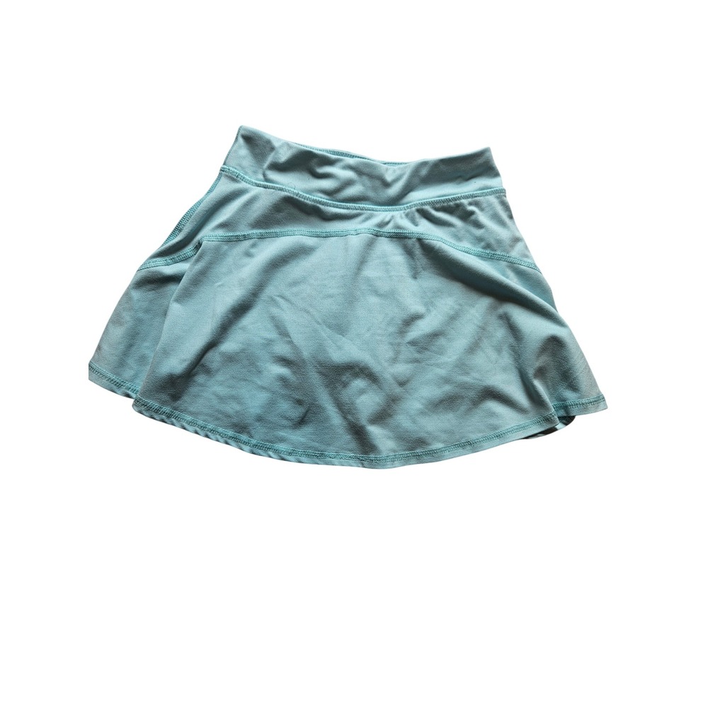 Eddie Bauer Girls Athletic Skort Light Blue Active Skirt Built-in Shorts S 7/8